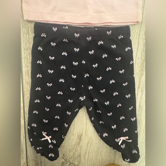 Little Me Ballet Slipper Pink and Black Kids Matching Set - Picture 3 of 6